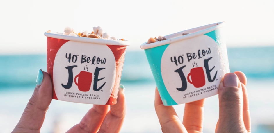 Ice Cream Cups with 40 Below Joe on them